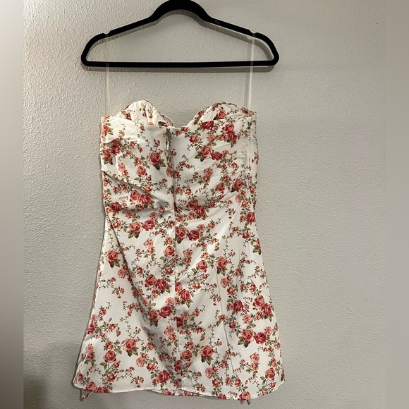 House of CB Floral Mini Dress - Pink and White - Picture 5 of 8